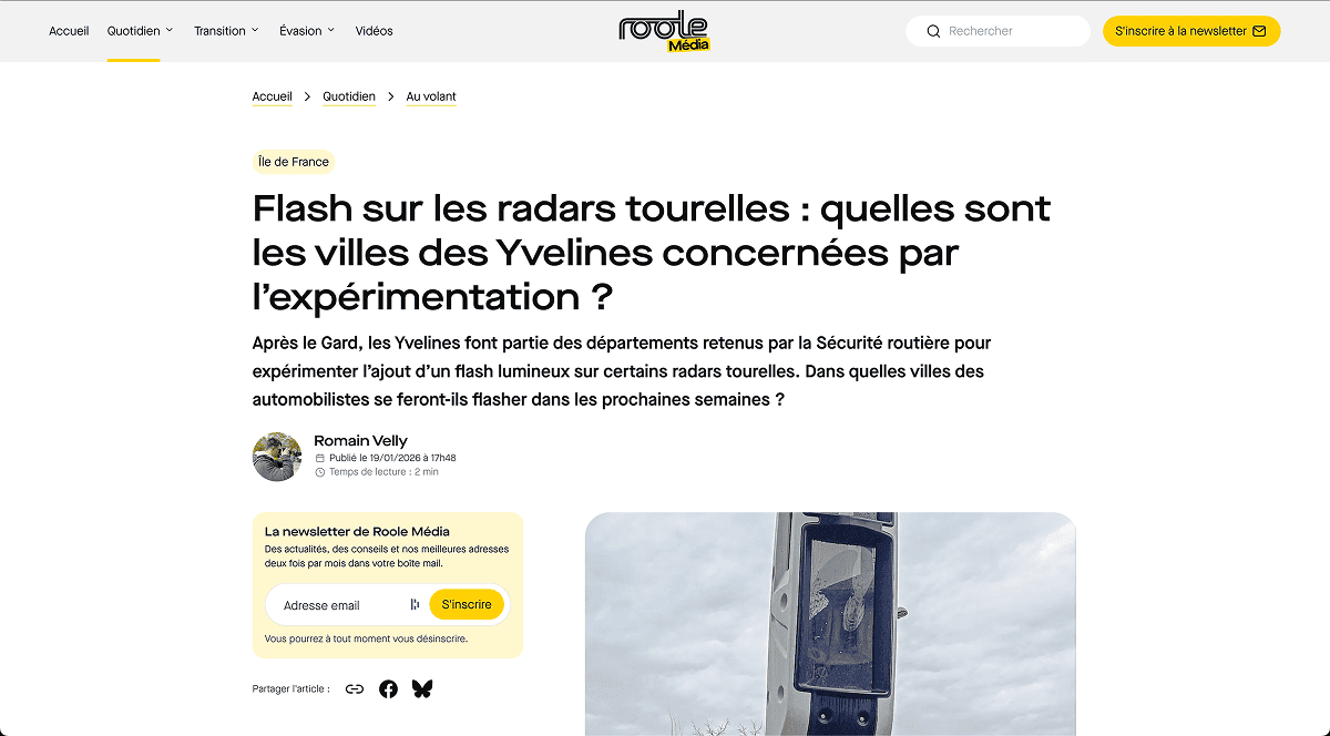 Page article du site internet